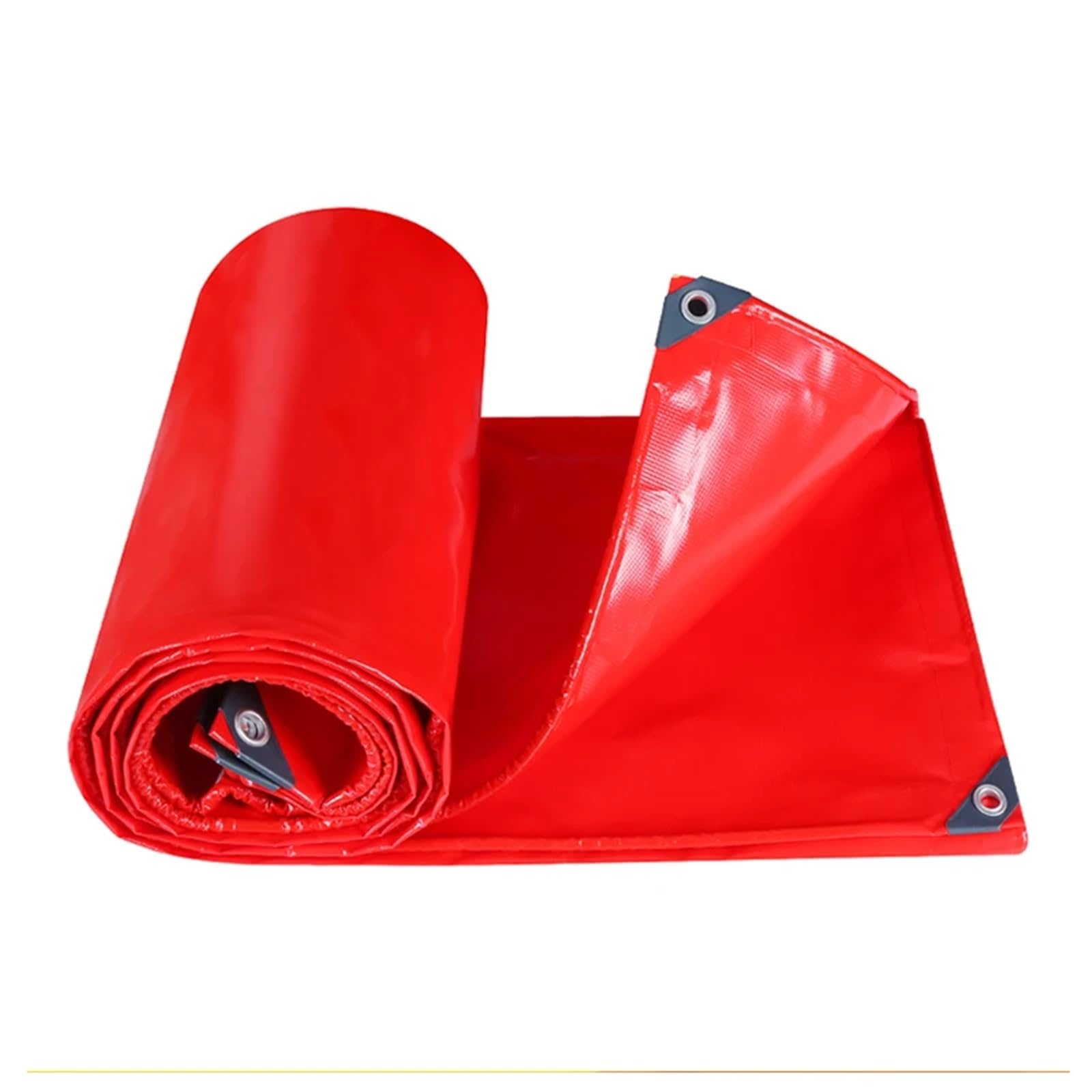 GJZQDKX Heavy Duty 500GSM Waterproof PVC Tarps for Camping Tent Groundsheet Gazebo Canopy Awnings Shade Sail Shed Cover -Red 3x8m Tarp