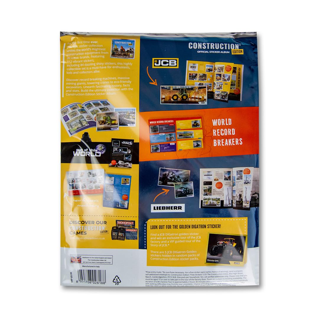 Construction Edition Official Sticker Album Starter Pack, Yellow, Eén maat - Image 2