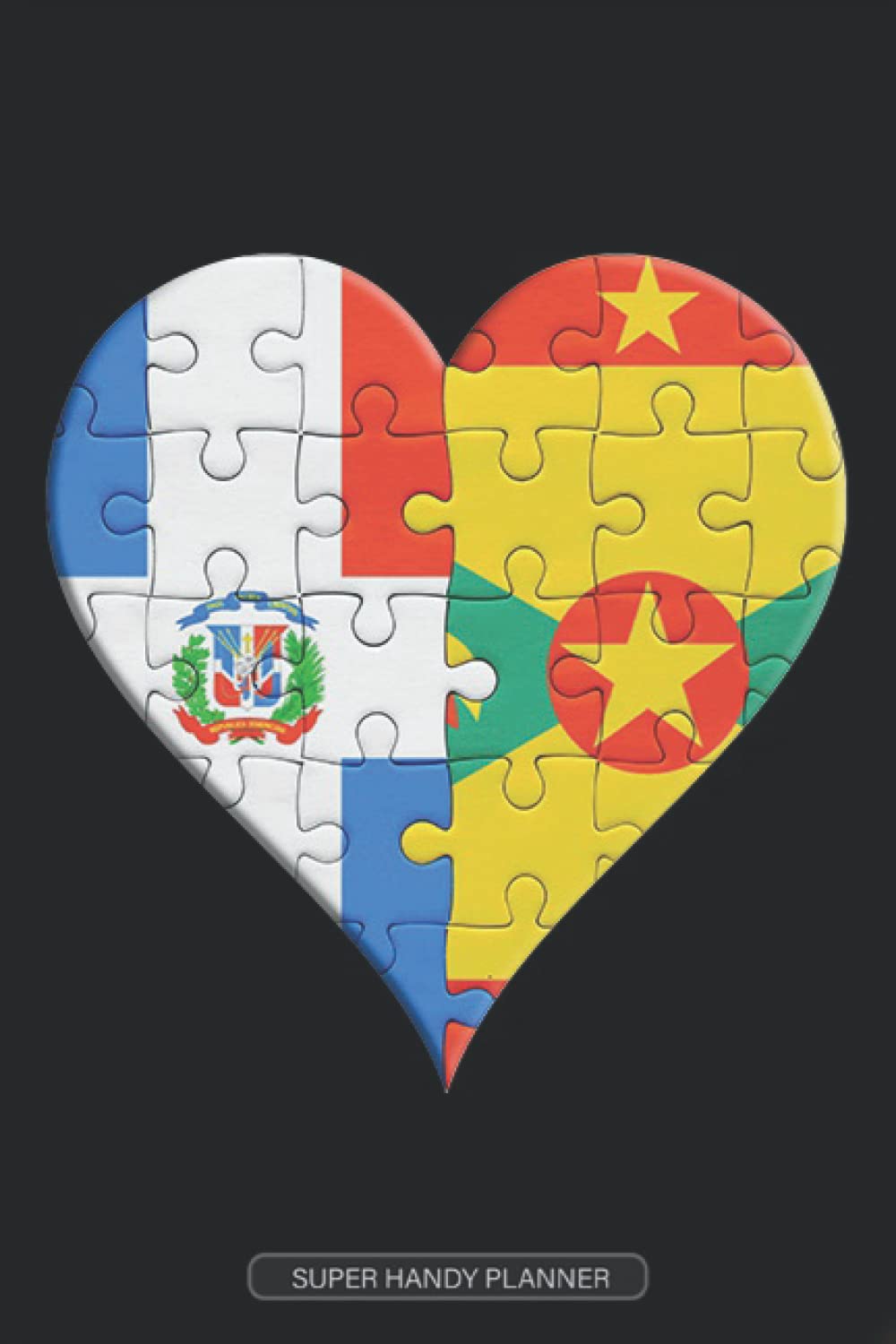 Planner: Dominican Grenadan Flag United Heart Jigsaw Puzzle Flags Of Dominican Republic Grenada