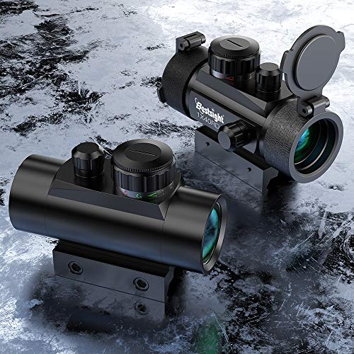 Paike 1X40 Red Dot Sight Red Green Dot Illuminated,11mm/20mm Rail,Protector Covers Rifle Scope - Image 6