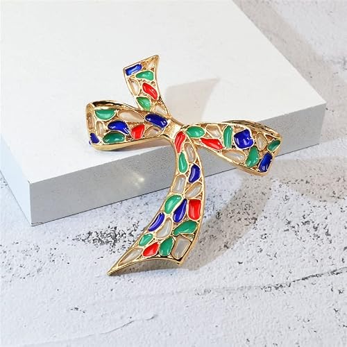 Walnut Lovely Multicolor Bow Bowknot Brooch Gold Color Enamel Metal Brooches For Women Girls Fashion Party Jewelry (Color : A, Size #TOP3