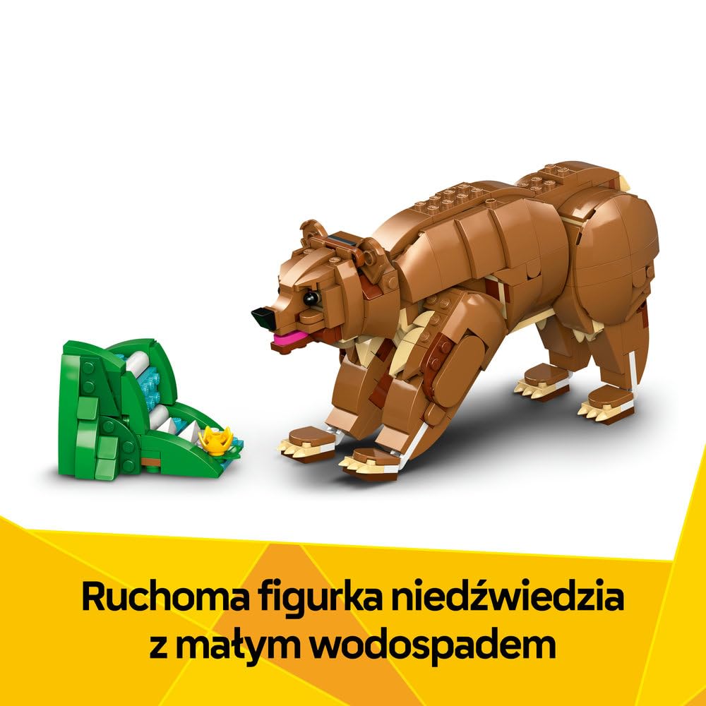 LEGO Creator 3 w 1 Piękny koń 31166 | Zestaw klocków konstrukcyjnych, figurka konia do przebudowy na niedźwiedzia lub jelenia, prezent dla dzieci 9+, 685 elementów