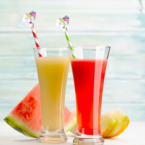 Miniatura 7 de 2 tapas de paja para popotes reutilizables, protector de paja en forma de nube, tapones de silicona reutilizables con forma de nube (nube arcoíris)