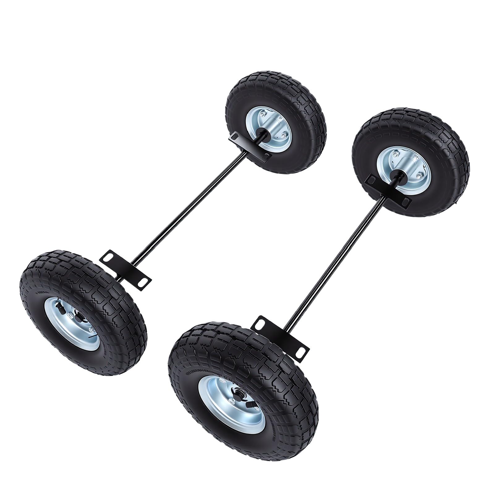 Generic Kit de Ruedas Todo Terreno para Generadores 9000 8750 de 6500 Vatios con Neumáticos Duraderos para Caminos Embarrados y Senderos Accidentados, Tamaño de 10 Pulgadas