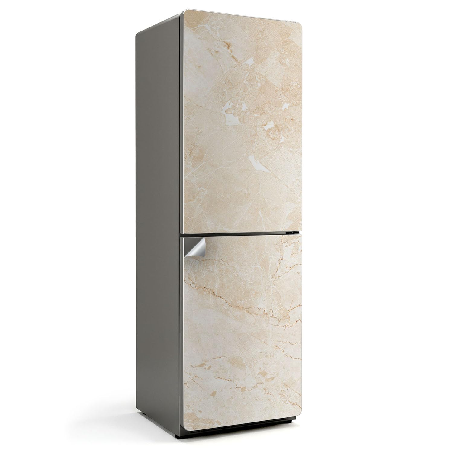 Decoración para cocina elegante con vinilo adhesivo de piedra para frigorífico