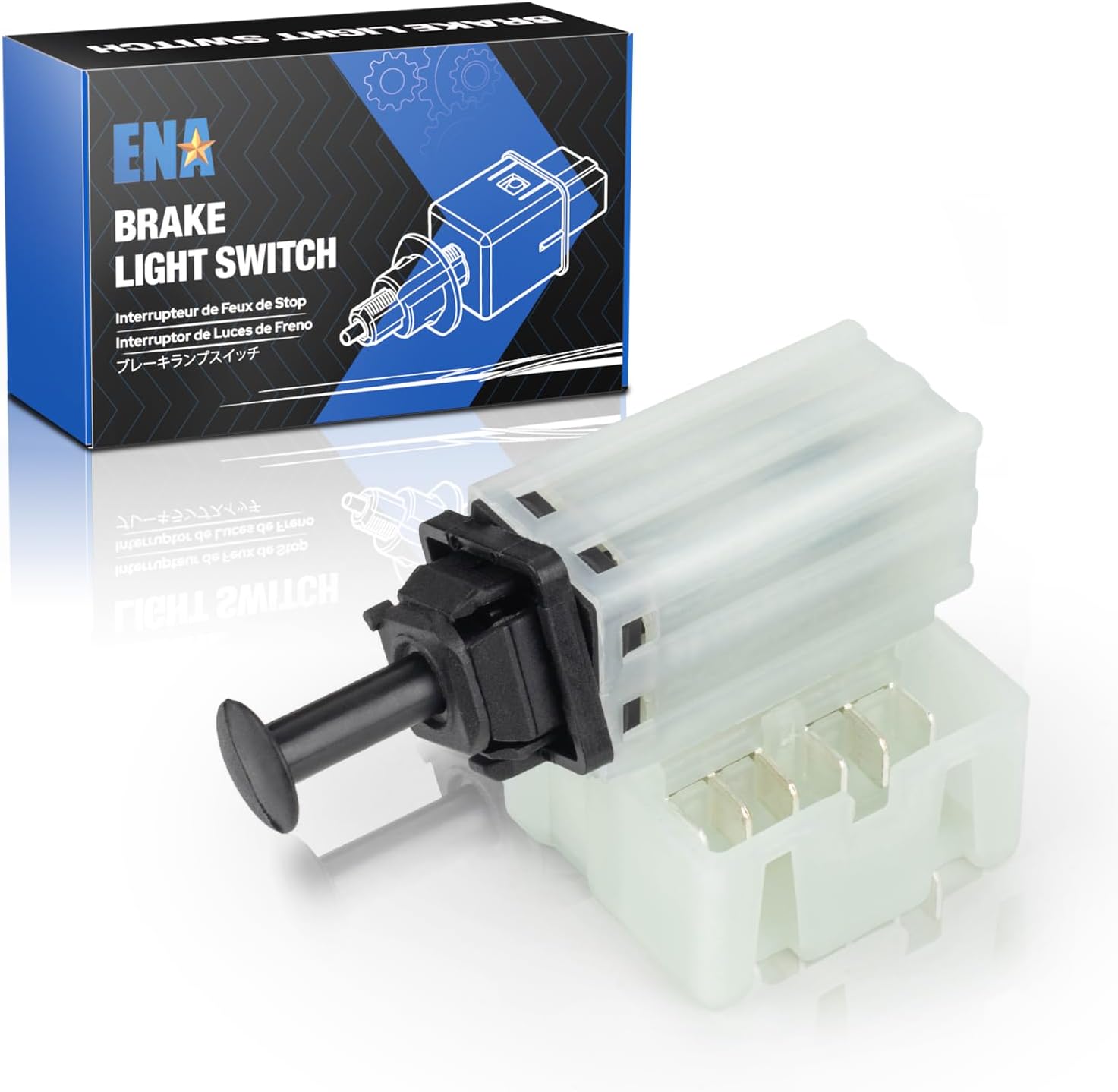 ENA Brake Light Switch 4671336AD Compatible with Chrysler Dodge VW Volkswagen Jeep Grand Cherokee Grand Voyager Caravan Challenger Charger 6.7L 8.0L 1993-2020 Replaces SLS208 26042023 w/ 6 Pins