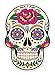 OSMdecals - Sugar Skull Sticker Version 20 - Day of the Dead Vinyl Wall Home Decor Car Window Bumper Decal Sticker