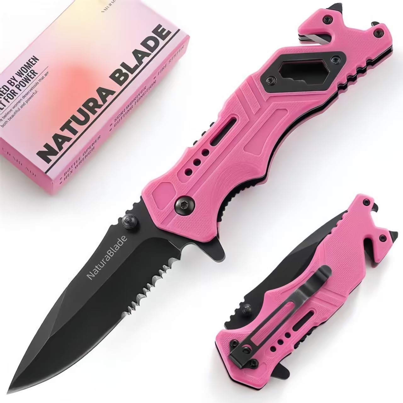 NaturaBlade Pink EDC Pocket Knife