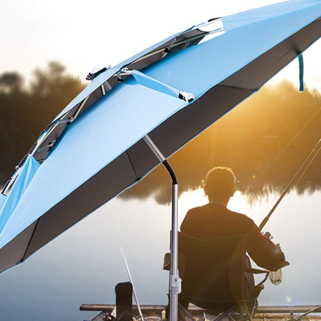 Wędkarstwo / 2,4 m/Wanxiang / parasol wędkarski / podwójny/parasol/winyl/filtr przeciwsłoneczny/parasol/parasol wędkarski / składany parasol wędkarski, a, 2.2M