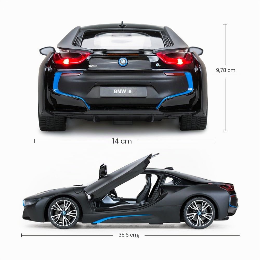 Rastar Voiture télécommandée à 1:14 BMW i8 - Portes ouvertes par télécommande