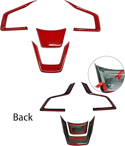 Miniatura 10 de KEALAS 4 piezas ABS azul marco de volante para Subaru Forester Ascent SUV 2019-2023 para Impreza 2017-2023 para LegacyOutback 2018-2023 para