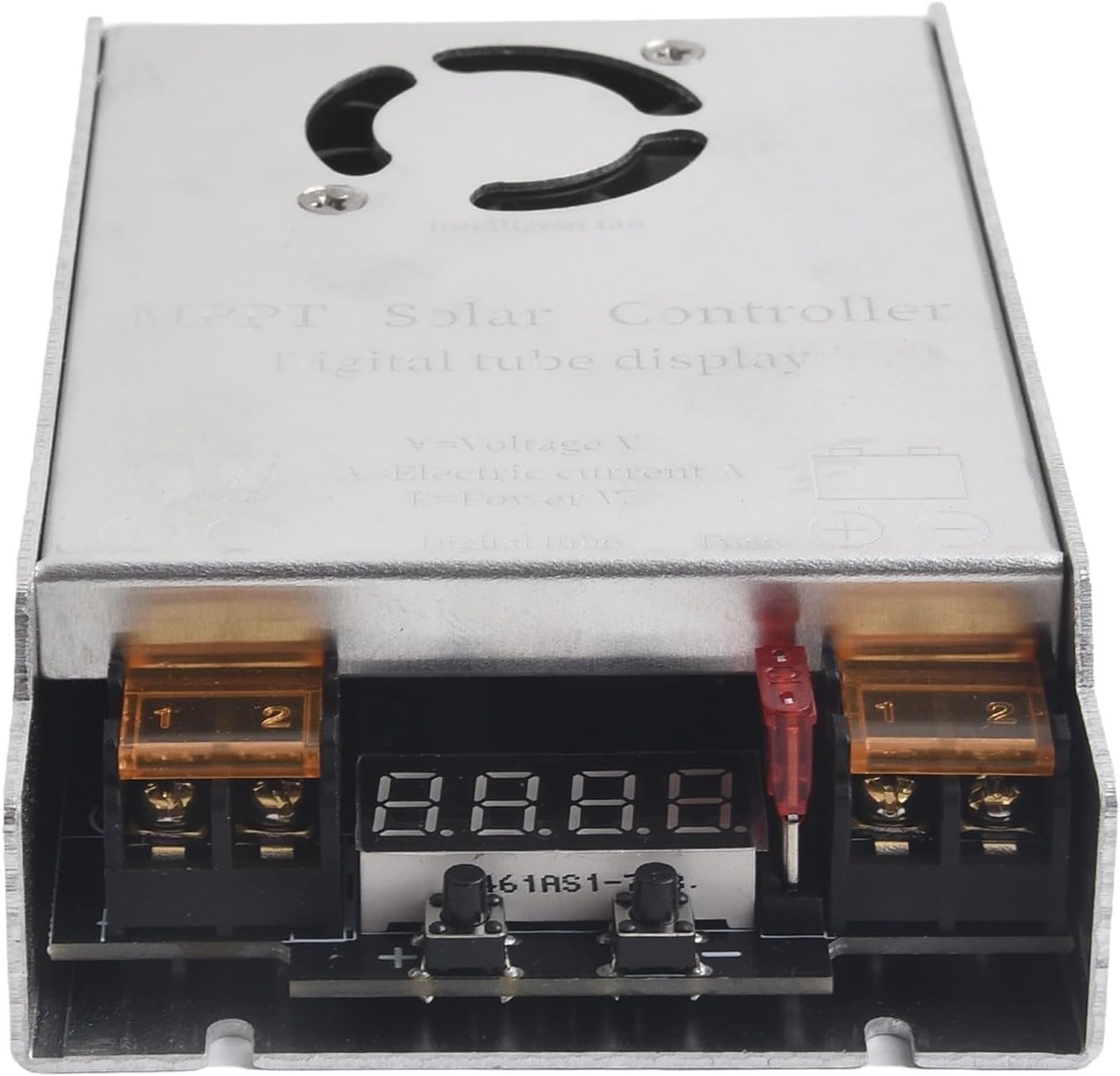 12A MPPT Solar Boost Controller, LED Display, Auto DC Input, Solar Charge Controller, Compatible with Lead-Acid, Lithium, for LIFEPO4, Gel Batteries