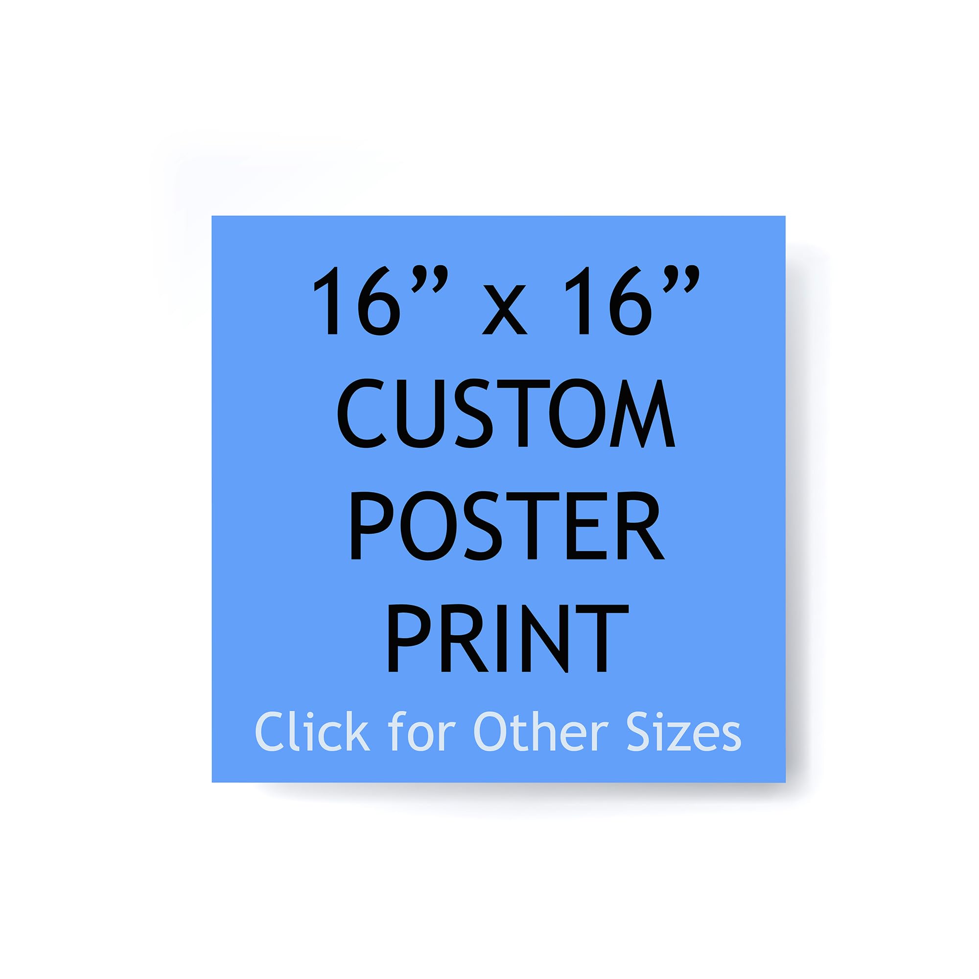 Pera Print - Custom Poster Print - Upload Your Image/Photo - Personalized Photo Prints, Create Your Own Poster - Print Any Photos, Images - 16 x 16 inches