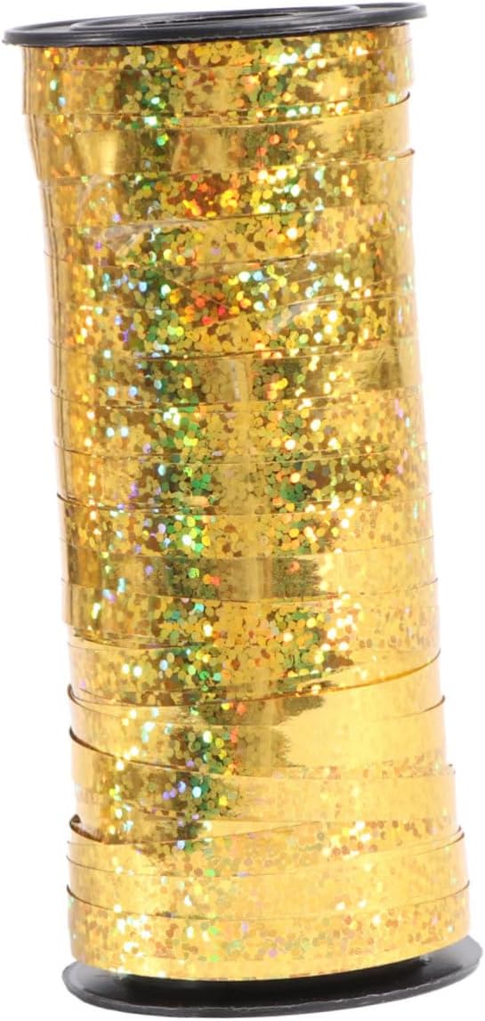 Golden Metallic Curling Ribbon Roll 100 Yard for Balloons