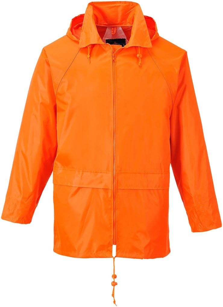 Mens Portwest Classic Rain Jacket Waterproof Coat | S440