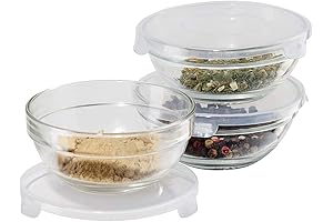 Oggi Set of Glass Cooking Bowls