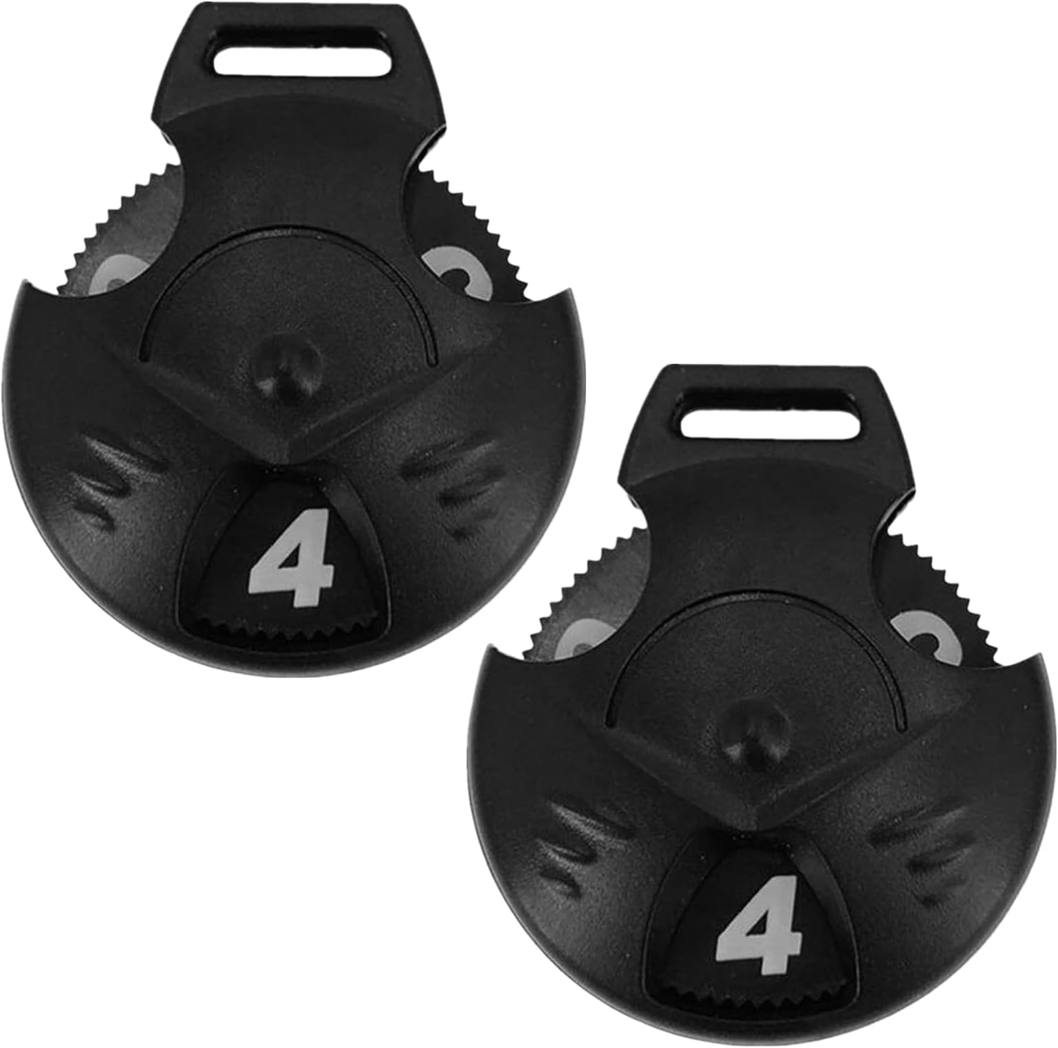2 Pack Interchangeable Number Tag for Golf Club Head Cover, Wear Resistant Golf Club Covers Number Tags, Club Head Covers for Fairway Clubs Drivers, Black
