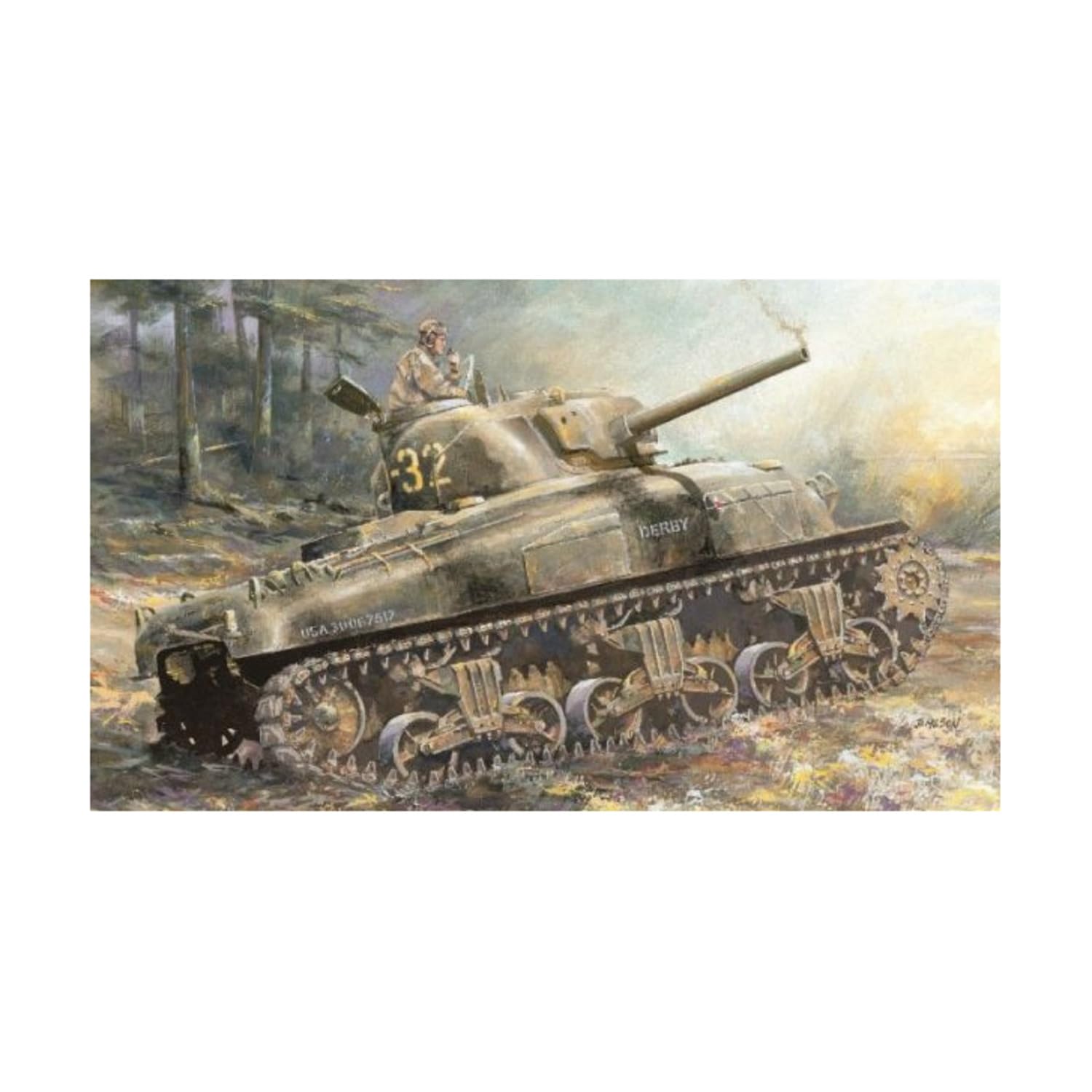 M4A1 75 mm Dragon Models ancienne version - Finition authentique sans bavure pour modéliste - 2