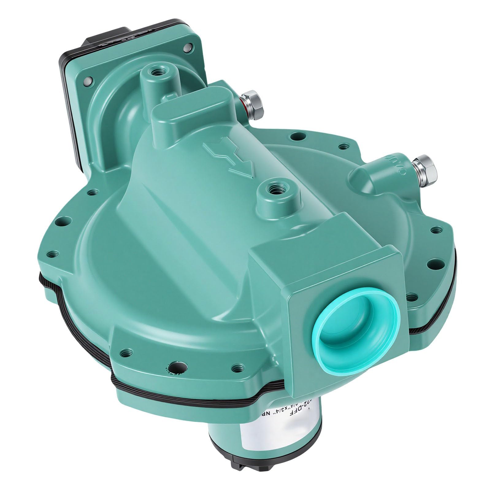 Garsent Reduktor Gazu Drugiego Stopnia R622-DFF 22,5–31 Mbar Regulowane Ciśnienie Wyjściowe, Wlot i Wylot 3/4 NPT Reduktor Gazu LPG do Generatora Podgrzewacza, Regulator Ciśnienia Ziemnego z