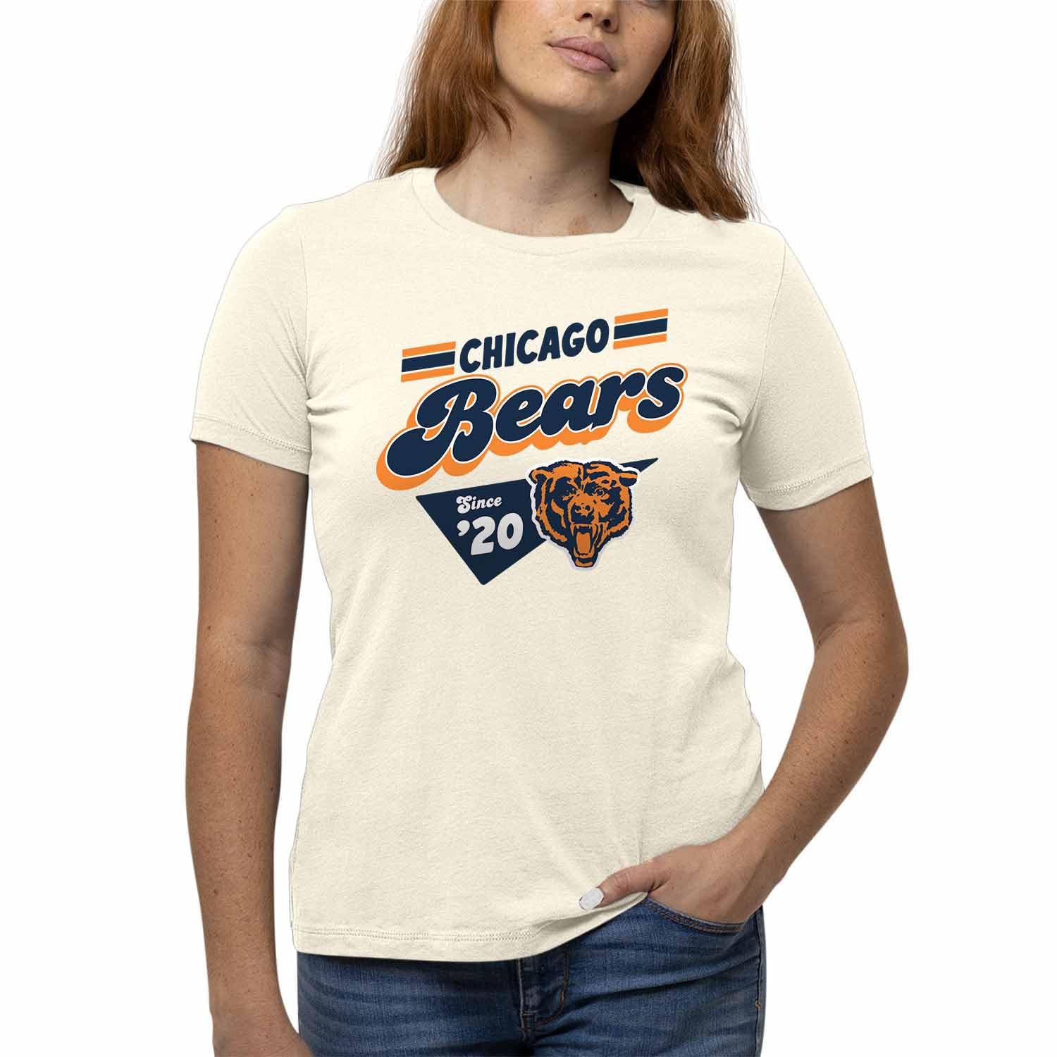 Team Fan Apparel NFL Womens Vintage Charm Tag-Less Soft T-Shirt, Ladies Football Tee, Officially Licensed