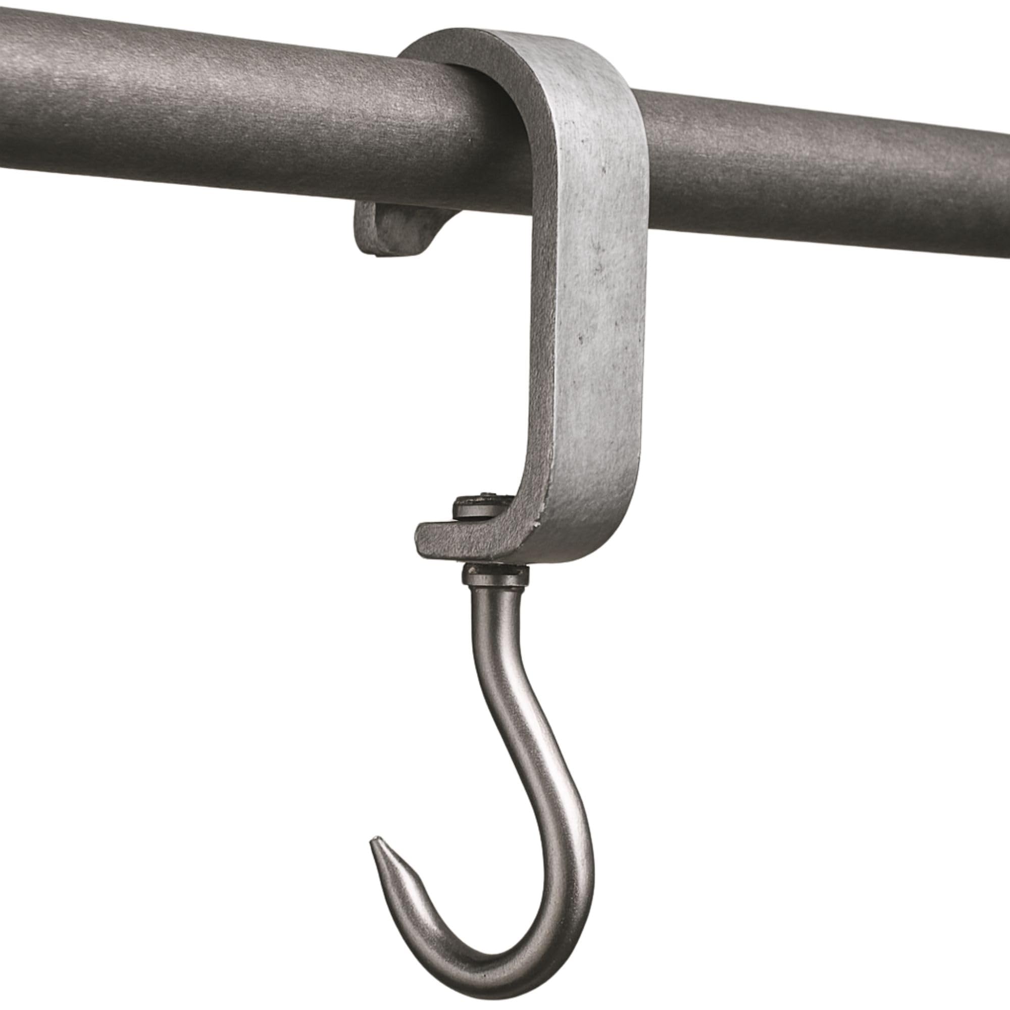 TronicXL 10 Stück Euro-Haken Din 5047 35x12 mm Rohrbahnhaken Rohrhaken Fleischerhaken