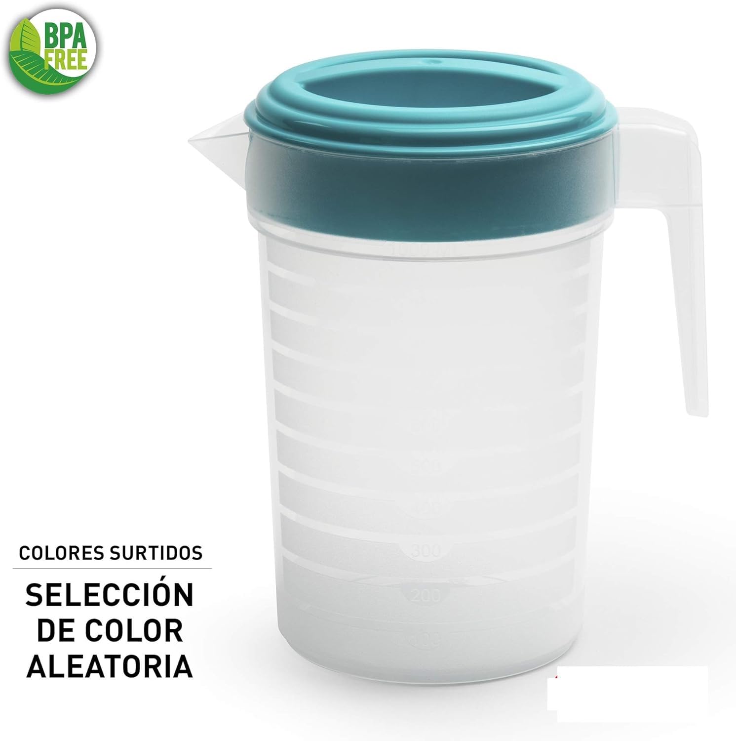 Pack de 3 Jarras de Agua de Plástico – 2 Litros cada una, Ligeras, Resistentes y Aptas para Frigorífico y Lavavajillas