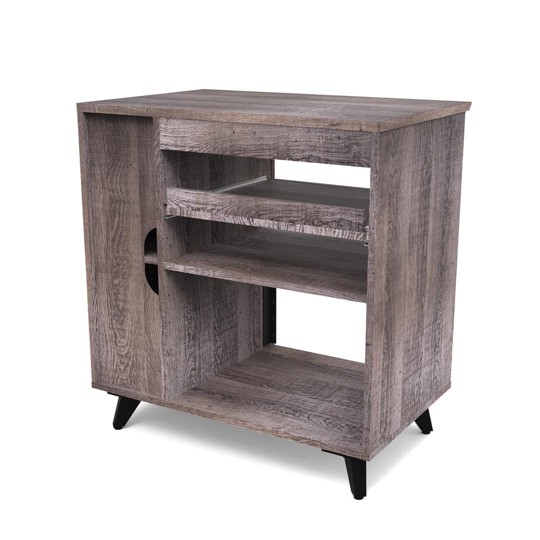 Glorious Modular Side Rack Walnut - Extension de Rack de Studio pour Les séries Sound Desk et Workbench