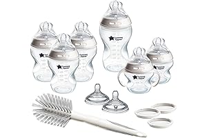 Tommee Tippee 13 Piece Natural Start Grow with Baby Bottle Set with...