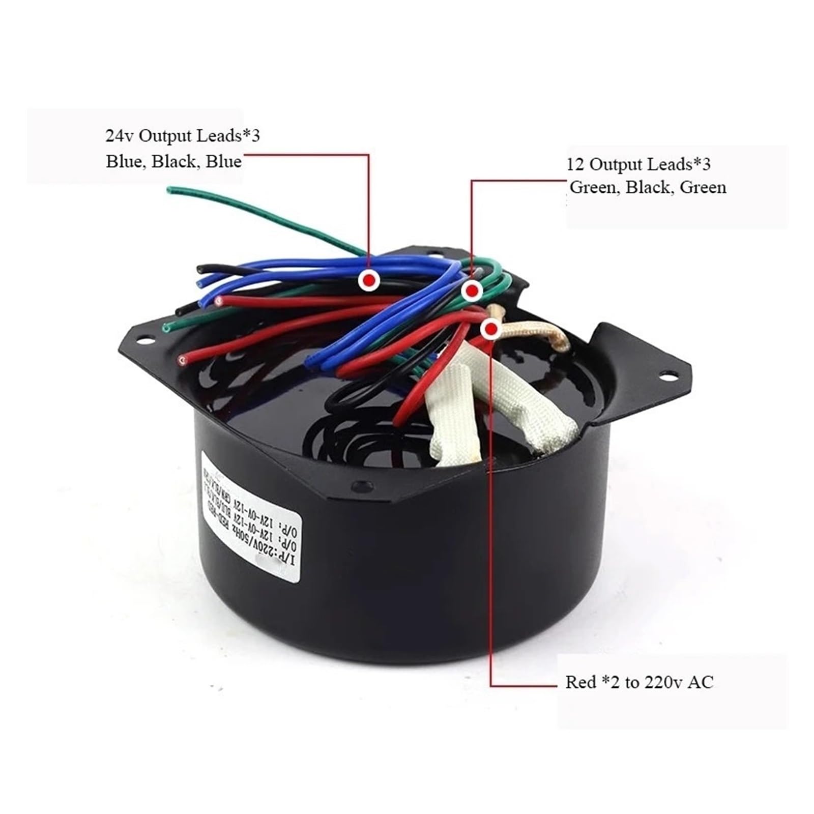 wasserdichter unterwasser transformator 300 W 220 V auf Dual 12 + V-38 Leistungstransformator mit versiegelter Abschirmungsabdeckung