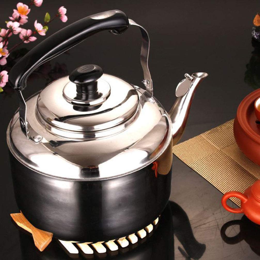 1pc Bollitore ronzante Fornello da esterno Teiera Teteras para Hervir Agua Bollitore per acqua calda Teiera Bollitore Piano cottura Bollitore per il tè Bollitore per riscaldamento A quattro foglie I