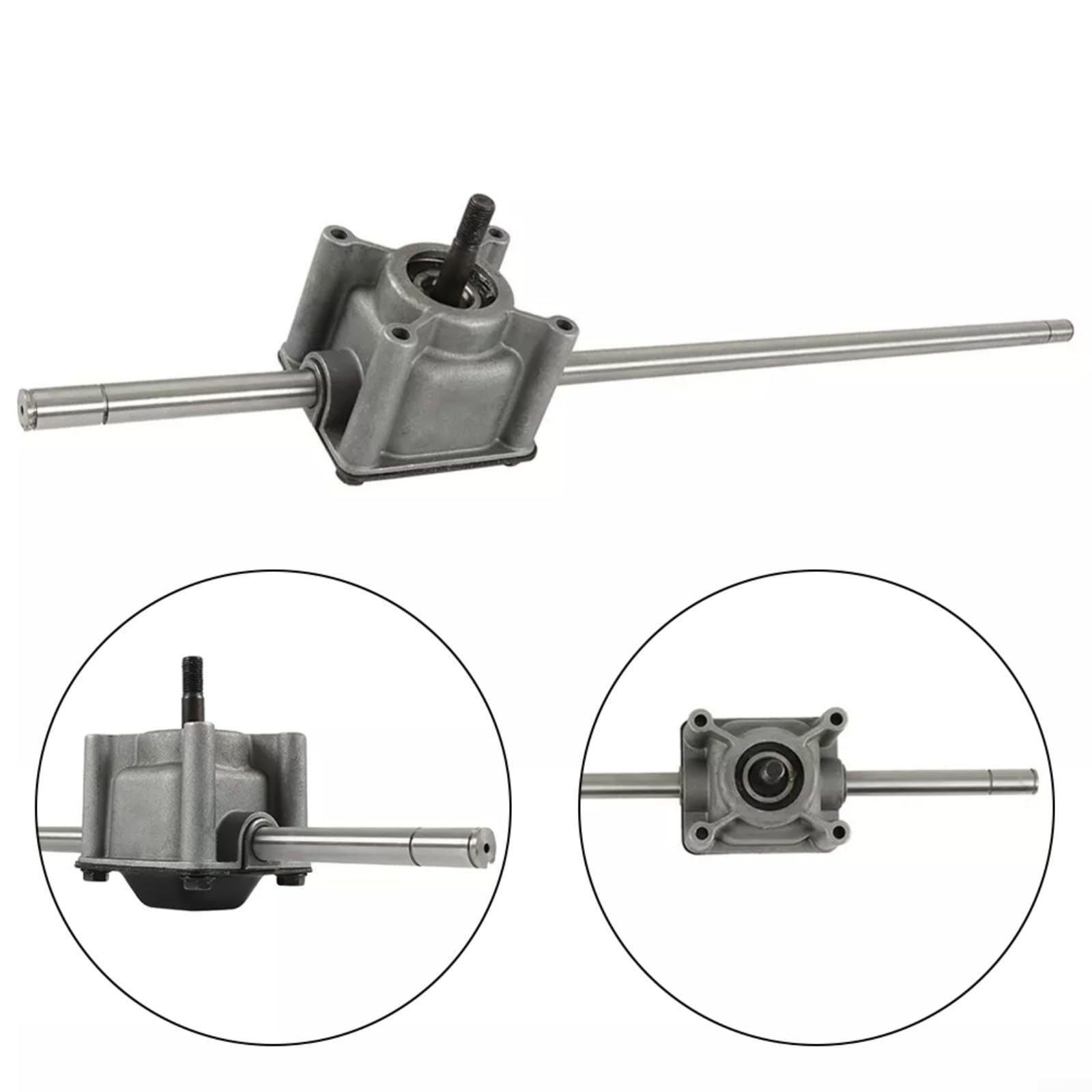 Asamblea de transmisión para cortacésped 106-3956 para pieza de repuesto, construcción de metal, fácil instalación, plata, 53 cm de longitud