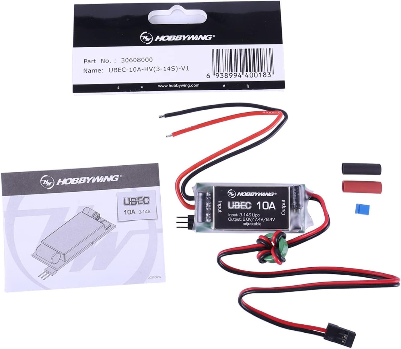 ZEZEFUFU 10A UBEC 3-14S High Voltage Regulator Module BEC for Hobbywing Accessory