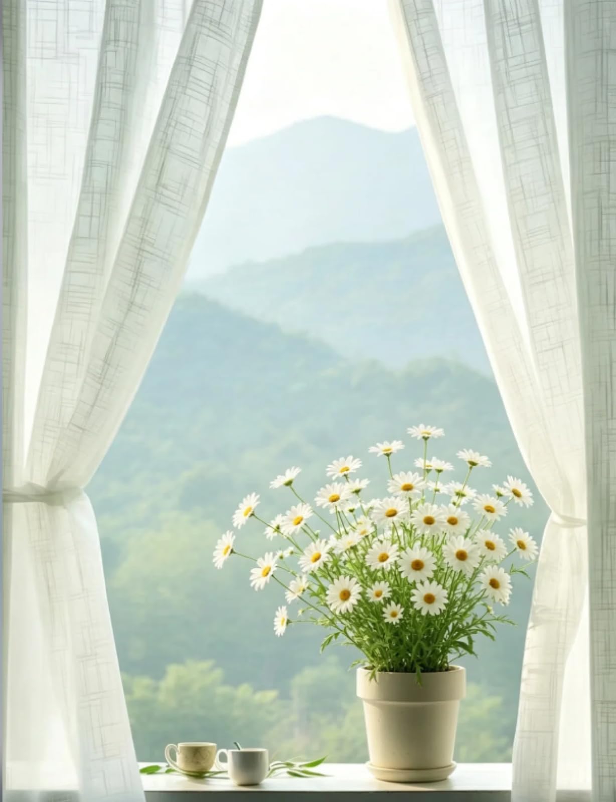 Stithej Pre-Printed Cross Stitch Kit Daisy 11CT for Beginner