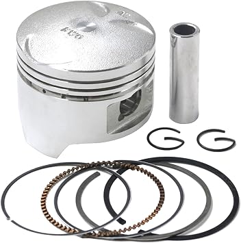 Road Passion Engine Piston and Piston Rings Pin Clips Kit Compatible with Honda Steed/SHADOW/BROS 400 VLS400 VLX400 VRX400 NV400 NC25E NC26 NC34 Oversize+25 64.25mm; 1 Set