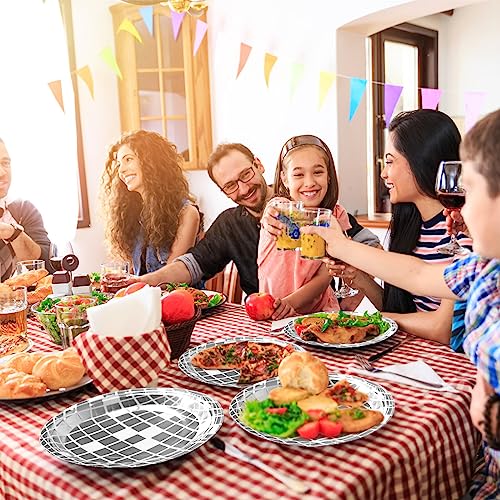 funisfun disco plates 25p disposable disco ball plates for 70s disco party decorations wedding birthday bachelorette party 734