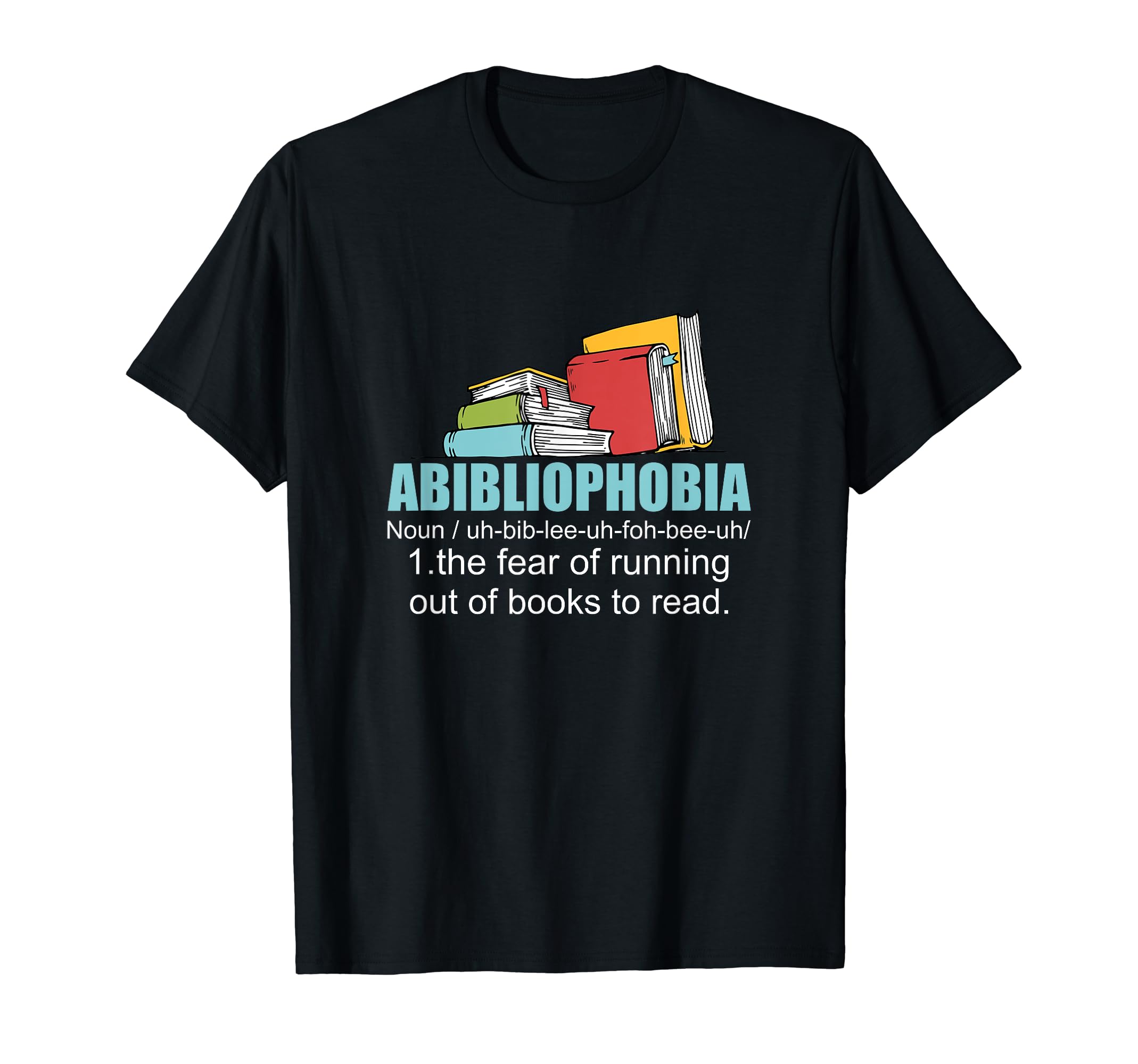 Reading Librarian GiftsFunny Book Nerd Abibliophobia Library Gift Book Reading T-Shirt