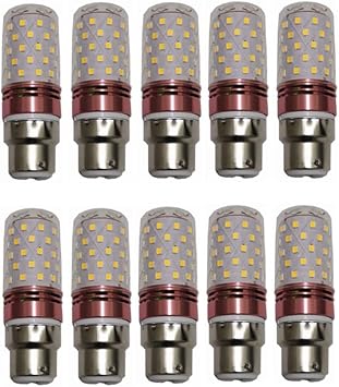 B22 Led Bulb Light 12V 24v 10W Corn Bulb Light 2835SMD 60LED Low Voltage AC/DC 12-40v for RV Camper Marine, Solar Power Light and Off Grid 10pcs/lot Color Warm White