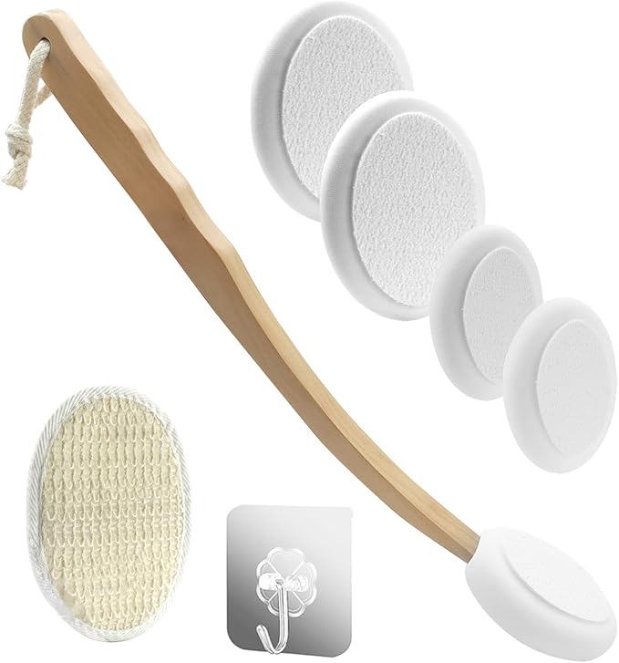 Lotion Applicator for Back Cream Applicator Back Scrubber Body Brush