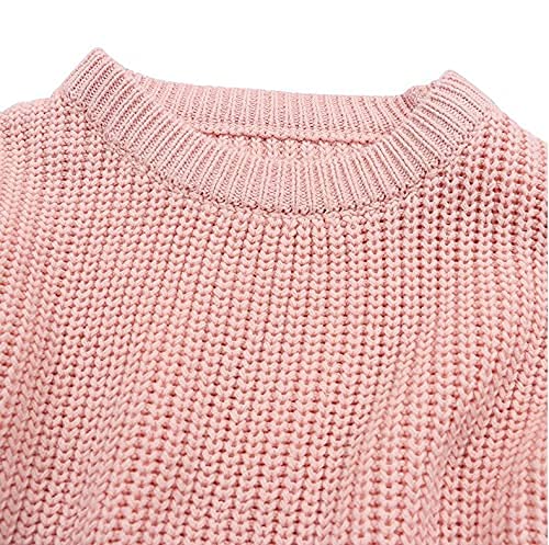 Chengchuang Newborn Baby Girls Boys Sweatshirt Blouse Pullover Knit Sweater Warm Crewneck Long Sleeve Tops For Infant Toddler (Pink, Age 12-18 Months) #TOP5