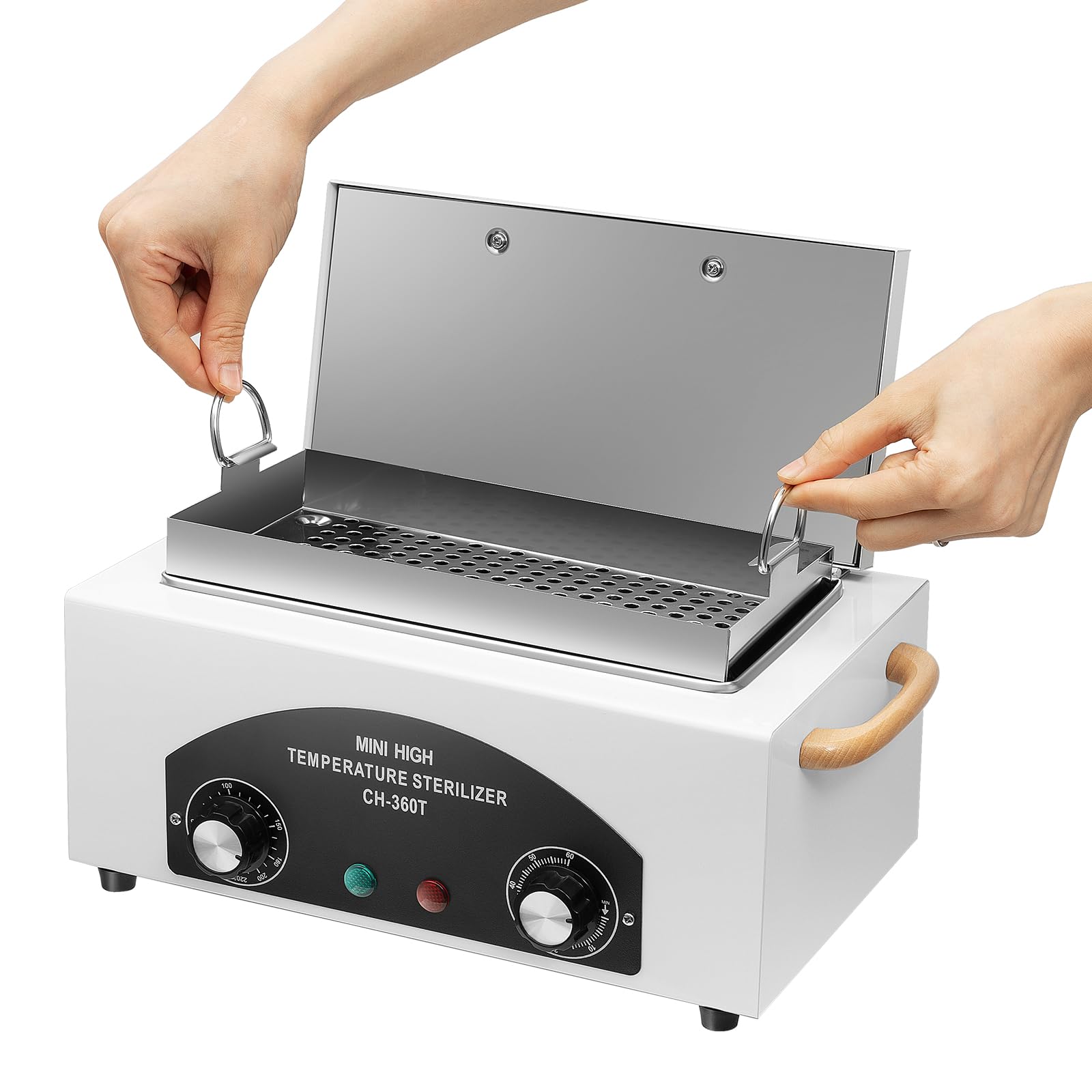 Sterilizzatore ad alta temperatura a calore secco 220 ℃, sterilizzatore ad aria calda da 300 W disinfezione, strumenti da parrucchiere, salone di bellezza, piccoli sterilizzatori per