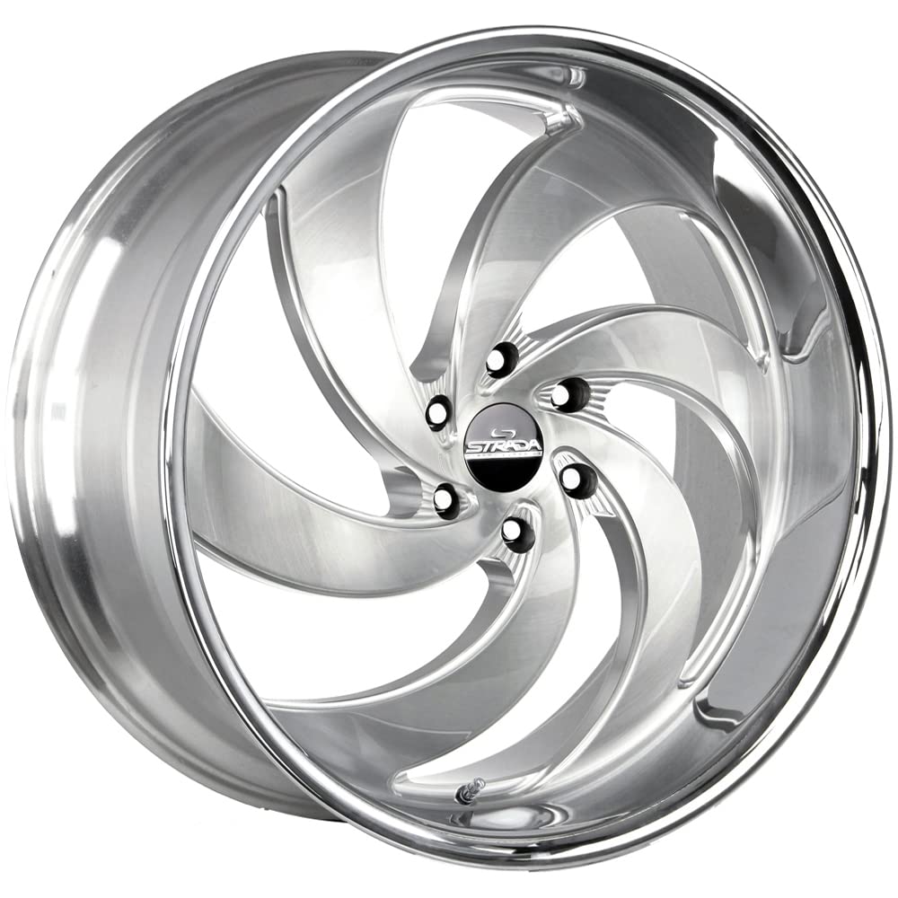 Amazon.com: Strada C06 Retro 6 24x10 5x120 +25mm Brushed SSL