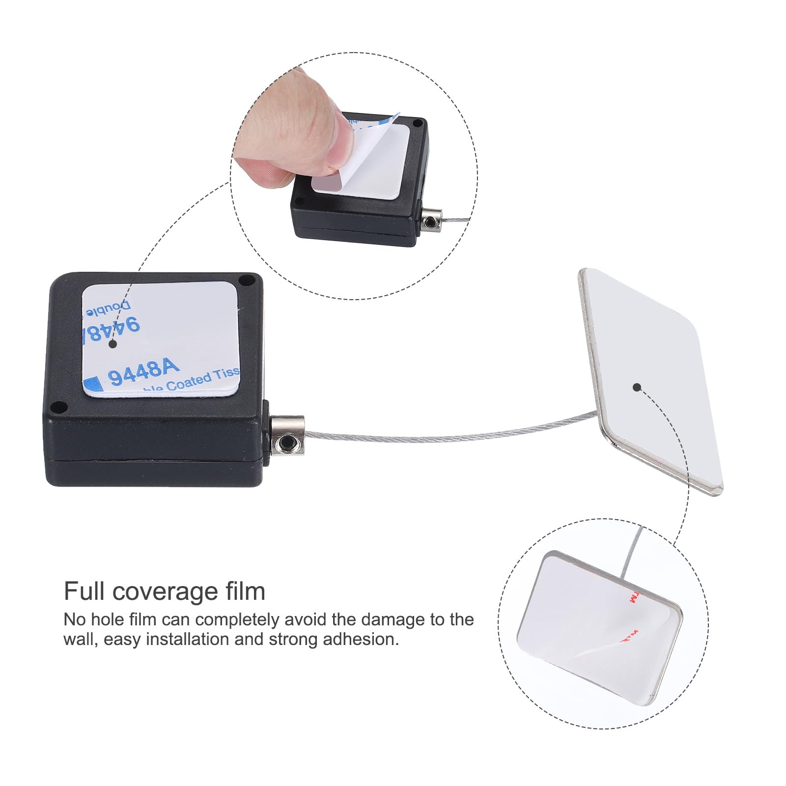 Tv Remote Security Cable Locks Retractable Remote Control Tethers, Cable  Lock , 6.6Ft /2M Remote Control Security Cable Locks