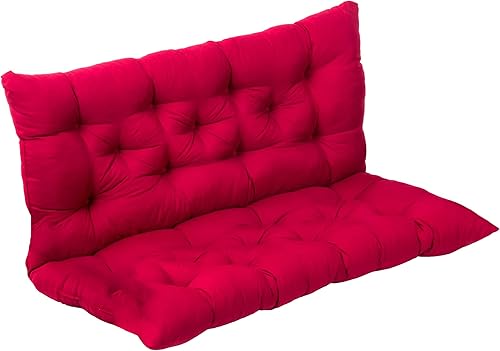 Vista 11 de Cojín de banco para silla mecedora de exteriores con respaldo de 3 pulgadas de grosor, para muebles de exterior, jardín, patio, silla oscilante, 40