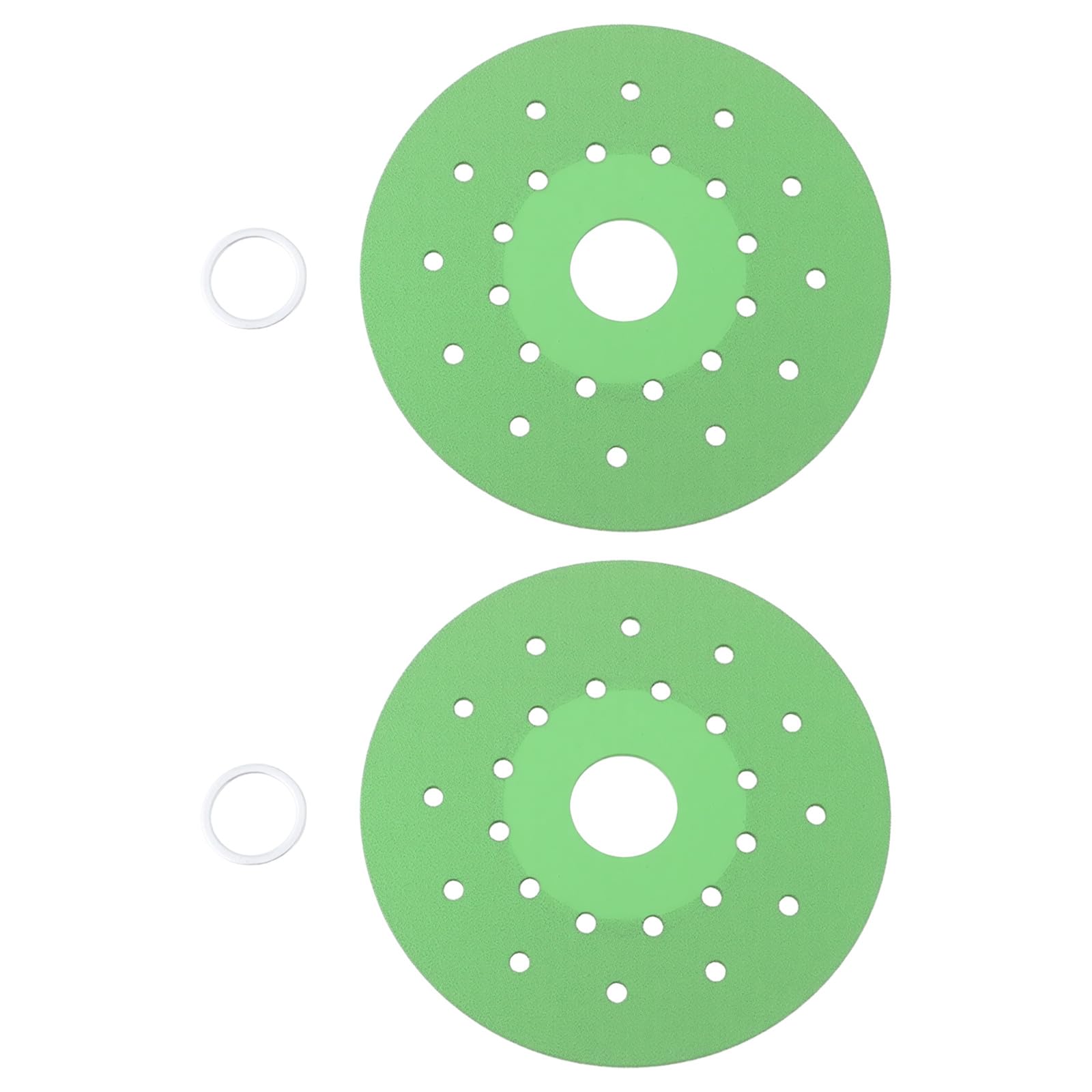 Briny River 2Pcs Rock Slab Grinding Disc 4Inch Diamond Cutting Disc Saw Blade for Cutting Ceramic Tiles Glass 100x20x1mm Green