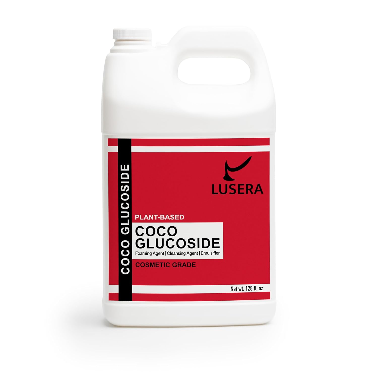 Coco Glucoside Surfactant 128 fl oz, Cosmetic Grade Plant-Based Nonionic Cleansing Agent, Sulfate-Free Foam Booster for DIY Shampoo, Body Wash, Facial Cleanser