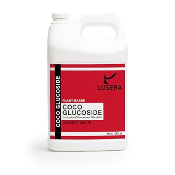 Coco Glucoside Surfactant 128 fl oz, Cosmetic Grade Plant-Based Nonionic Cleansing Agent, Sulfate-Free Foam Booster for DIY Shampoo, Body Wash, Facial Cleanser