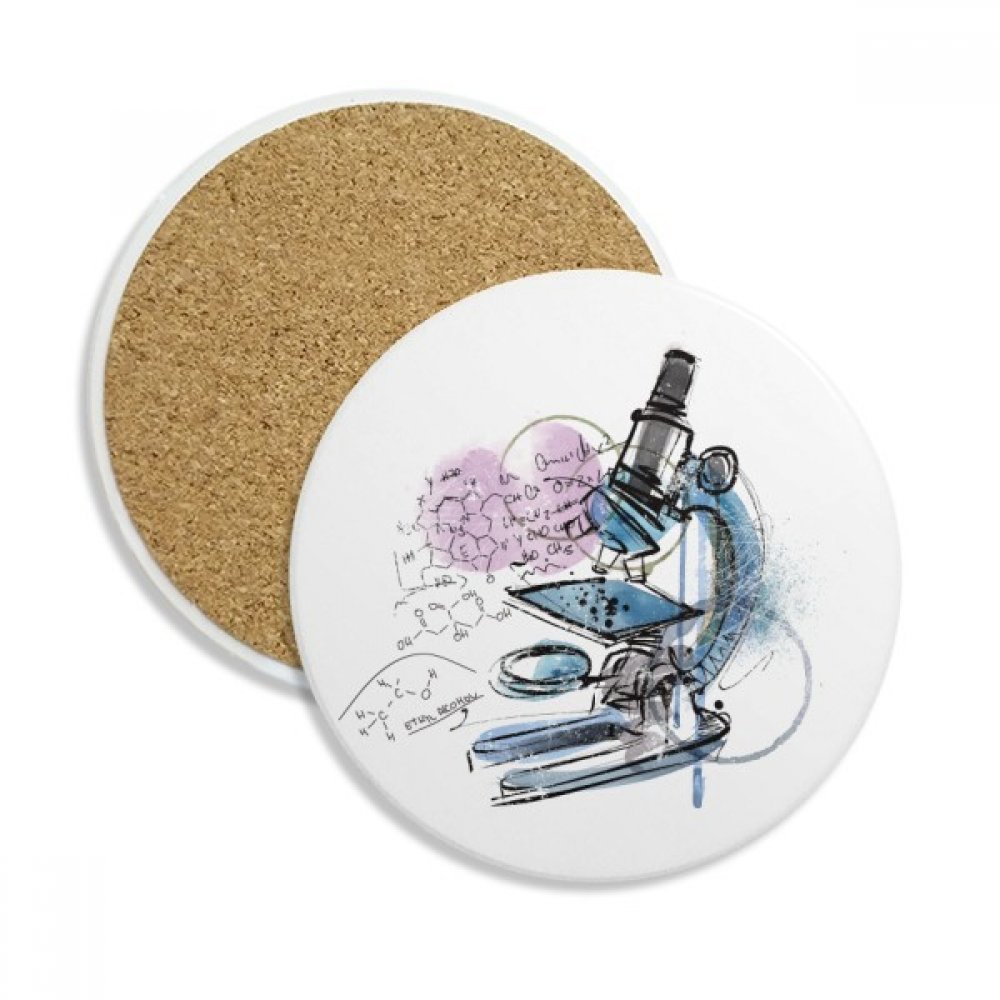 Coaster en céramique chimie microscope idée cadeau originale pour scientifique
