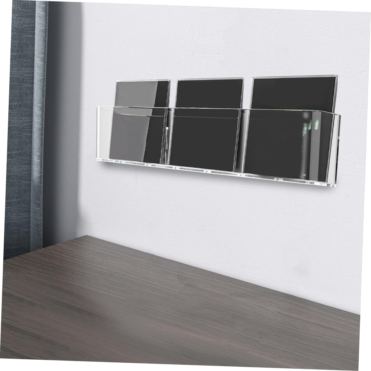 Didiseaon 2 pezzi da Muro per Vinili e CD Ripiani Acrilico per Esposizione e Organizzazione per Dischi e Decorazioni o Ufficio