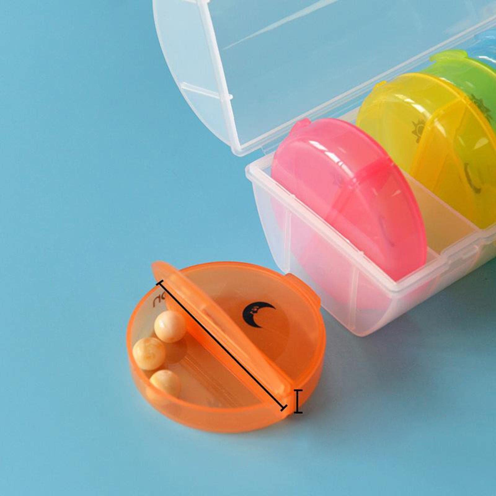 GIANTE CONVENIENT Portable Seven-Day Pill Box Medicine Case Container Organiser