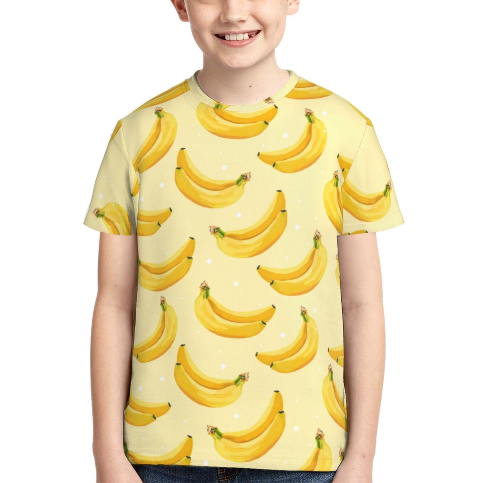 Amazon.co.jp: 子供 Tシャツ バナナ柄 フルーツ 半袖 キッズ ショート  